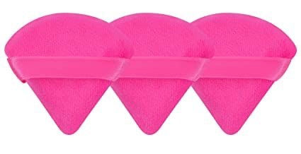 Triangle Powder Puff Pink Pack of 3