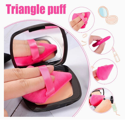 Triangle Powder Puff Pink Pack of 3