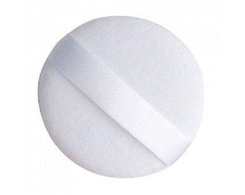 Round Powder Puff White Pack of 3