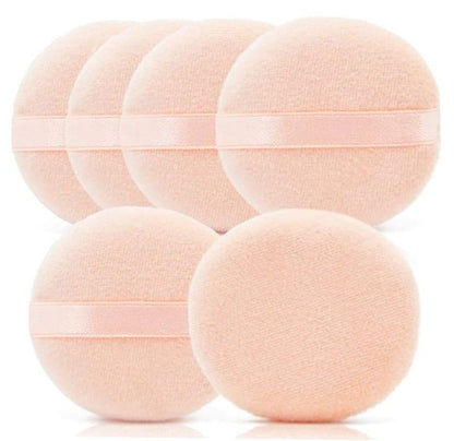 Round Powder Puff Cream Pack of 3