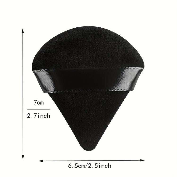 Triangle Powder Puff Black Set Of 3