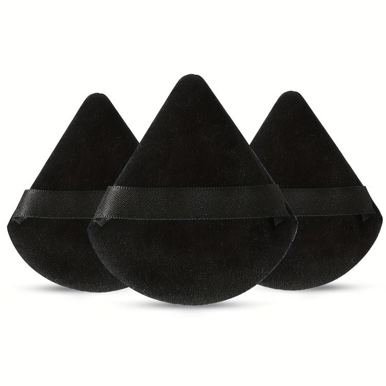 Triangle Powder Puff Black Set Of 3