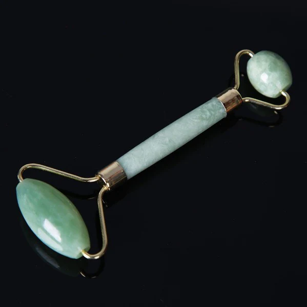 SMOOTH FACIAL ROLLER & MASSAGER NATURAL MASSAGE JADE STONE